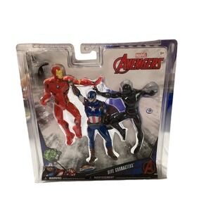 SwimWays Marvel Avengers Dive Characters 3 Pack Iron Man Captain America Panther